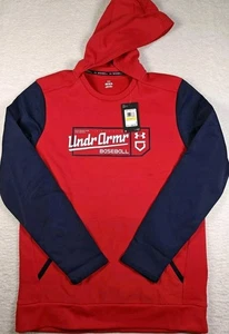 Under Armour UA Baseball Graphic Felpa con Cappuccio Pile Rosso Uomo Taglia M NUOVO NUOVO CON ETICHETTE MSRP$60 - Foto 1 di 9