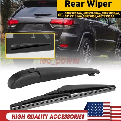 For 2011-2017 Jeep Grand Cherokee Rear Windshield Back Wiper Arm Blade Set Foto 1 de 4