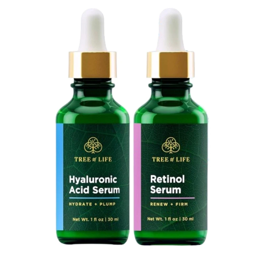 Facial Skin Care Set - Brightening Retinol Serum  Hyaluronic Acid, 2 oz - Изображение 1 из 4