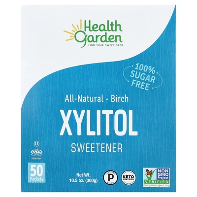 All Natural Birch Xylitol Sweetener, 50 Packets, 0.21 oz (6 g) Each - Image 1 of 3