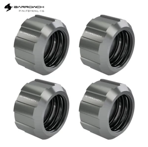 4 Pack BarrowCH Helm G1/4" Compression Fitting 16mm OD Rigid Tubing Black Nickel - Picture 1 of 5