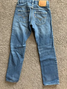 Levis 511 Youth Jeans Slim Leg Regular Blue Jeans 25x25 10 Reg Dark Wash - Picture 1 of 7