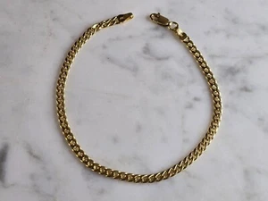 Vintage Estate 14K Yellow Gold Chain Bracelet 3.6g E7328 - Picture 1 of 3
