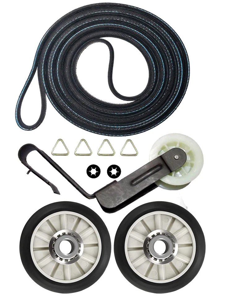 AFTERMARKET Whirlpool WED4815EW1 Dryer Rollers Belt Pulley Kit