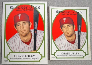 2005 Topps Cracker Jack Base & Mini Adesivo SP Chase Utley #156 - Foto 1 di 2