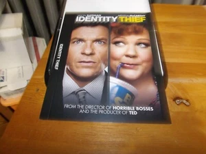 IDENTITY THIEF DISPLAY BACKER CARD (not a dvd) 5.5" X 7" NO MOVIE - Picture 1 of 1