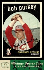 1959 Topps - Bob Purkey - #506  Cincinnati Redlegs