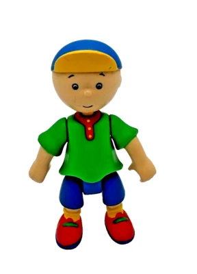 2002 Caillou 3.25" Cinar Articulated Action Figure PBS Kids Toy Posable Boy Kid - Image 1 of 4
