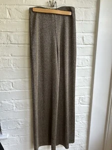 Vintage Gold 1970s Glitter Trousers By Adrienne Vittadini Size Small - Picture 1 of 5