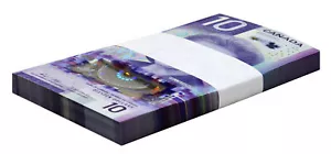 Canada 10 Dollars, 2018, P-113a.2, UNC, Polymer X 100 PCS Bundle Pack - Picture 1 of 2