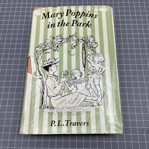 ORIGINAL RETRO Hard Cover Book Novel Cafe Mary Poppins In The Park Travers - Picture 1 of 8
