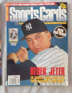 Derek Jeter New York Yankees September 1997 Sports Cards Magazine Price Guide vg - Picture 1 of 1