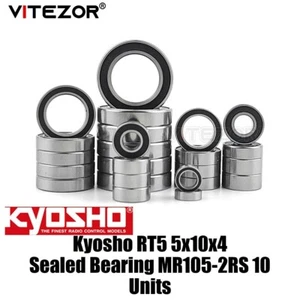 For Kyosho RT5 5x10x4 Sealed Bearing MR105-2RS 10 Units - Picture 1 of 4