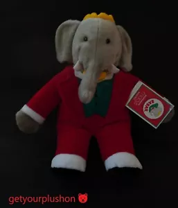 PELUCHE VINTAGE GUND MACY'S BABAR ELEFANTE 14,5" - Foto 1 di 2