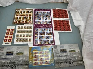 Stamp Sheet Lot Of 10 Sheets Olympic, Scouts, Disney, Civil War lunar new Etc - Picture 1 of 14