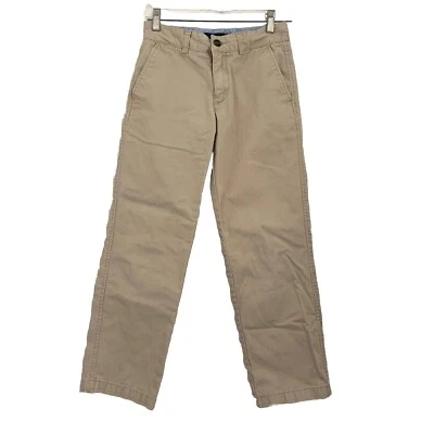 Tommy Hilfiger Niños Talla 12 Clásico Caqui Recto Plano Vestido Pantalones Escuela Preppy Foto 1 de 4