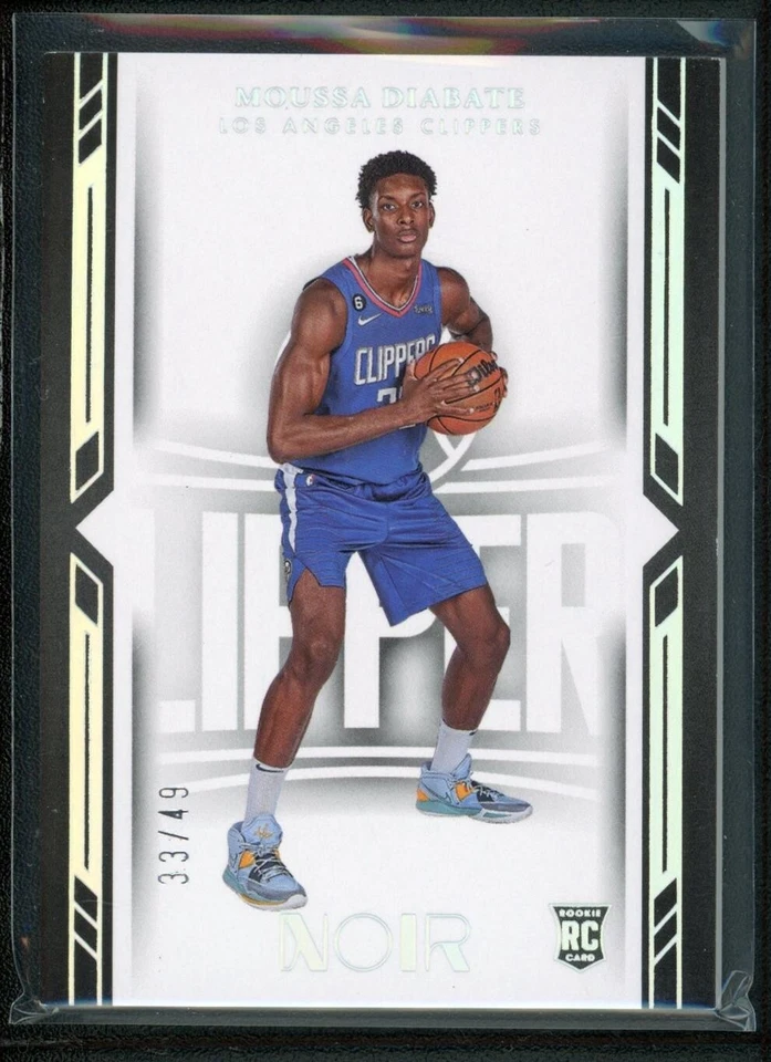 2022-23 MOUSSA DIABATE 33/49 PANINI NOIR ROOKIE RC #200 ICON EDITION - Image 1 of 2