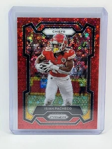 2023 Panini Prizm No Huddle Isiah Pacheco Disco Rojo / 70 Chiefs Color Match - Imagen 1 de 3