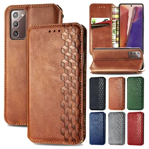 For Samsung S25 Edge/S23/S24/S21/Note20 A35 A16 Flip Card Slot Wallet Case Cover - Picture 1 of 18