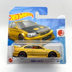 Honda Civic Si Dorado, HotWheels Escala 1/64 Coche Japonés Modelo Juguete Adulto Regalo - Imagen 1 de 2