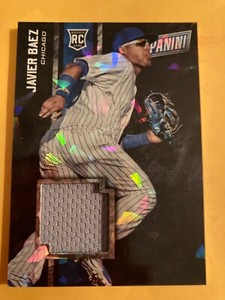2015 Panini Black Friday javier Baez Cracked Ice TRUE RC Rookie Jersey Patch SSP