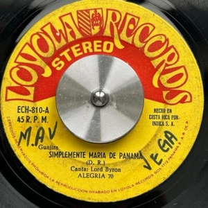 PANAMA Calypso Guajira ALEGRIA 70 Simplemente Maria 7" 45rpm VERY RARE Hear!!! - Picture 1 of 2