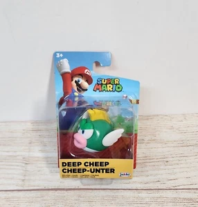 Figura Jakks Pacific World of Nintendo Super Mario DEEP CHEEP 2.5" 40998 Precintada - Imagen 1 de 7