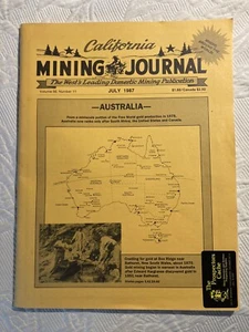 California Mining Journal July 1987 Featuring Australia - Picture 1 of 5