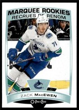 2019-20 UD OPC O-Pee-Chee Base Marquee Rookie #524 Zack MacEwen