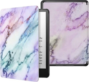 Case for 6.8" Kindle Paperwhite, Light Shell Cover, Auto Wake/Sleep PurpleMarble - Picture 1 of 6
