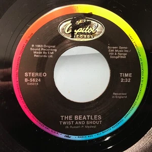 THE BEATLES TWIST AND SHOUT / THERE'S A PLACE 45 VG - Picture 1 of 1