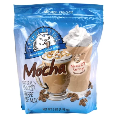 KERRY GROUP DaVinci Gourmet Frappe Freeze Frappe Coffee Mix, Mocha, 3 Lb Bag, 27 Servings