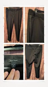 SZ 10R White House Black market Black Tuxedo Slim Ankle Pants - Picture 1 of 1