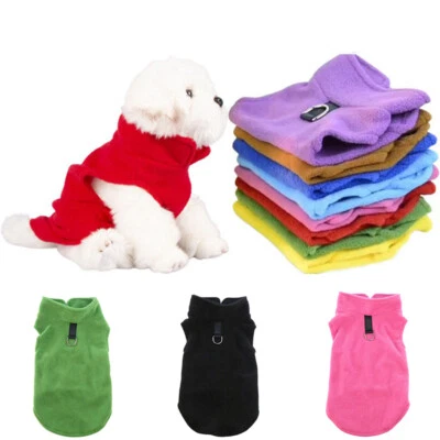 Pet Clothes Warm  Jumper Coat Vest Clothes Winter Apparel Puppy Dog Cat Sweater - Image 1 of 4