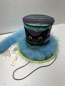 Disney Cheshire Cat Mad T Party Alice im Wunderland Disneyland Mini Zylinder Hut Neu mit Etikett - Bild 1 von 9