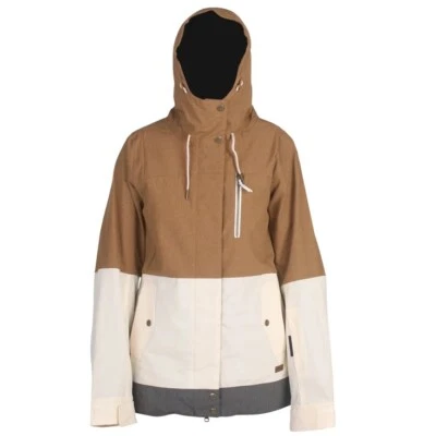 CHAQUETA DE NIEVE MUJER RIDE WALLINGFORD - Chaqueta Tabaco/Gris/Borgoña Colorblock Foto 1 de 4