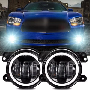 Pair Bumper LED Fog Lights Fit For 2011 2012 2013 Dodge Charger - Picture 1 of 13