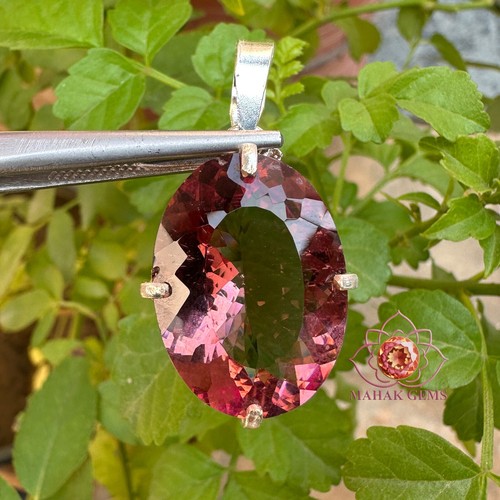 VETEMENTS Ciondolo Argento Massiccio 925 Cambio Colore Alessandrite Naturale 28 35 CT Certificato