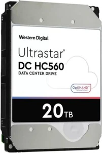 WD HGST Ultrastar HC560 20TB Interne Festplatte 3,5 Zoll HDD 7200RPM 512MB SATA3 - Afbeelding 1 van 4