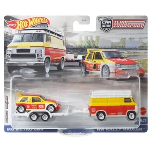 Hot Wheels Team Transport MG METRO 6R4 & Rally Hauler 1/64 Diecast FLF56-956S - Picture 1 of 1