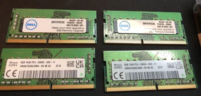 Dell DDR4 8GB RAM Laptop Memory SNPHYXPXC/8G 1Rx8 SODIMM 2666MHz [GENUINE] [USA] - Image 1 of 2