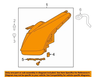 GM OEM 14-16 ELR Front Lamps Headlamp Components-Headlamp Assy 23214321 - Image 1 of 2