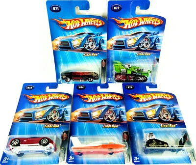 Hot Wheels 2005 Final Run Series Complete 5 Car Set (New on Card) - Image 1 of 4