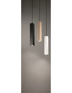 Large Modern Design White Gold Black Linear Pendant Light CIC-428 - Picture 1 of 1