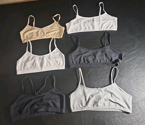 Paquete de 6 sujetadores cortos Big Girls MAIDENFORM - talla XL - NUEVO SIN ETIQUETAS - blanco desnudo gris negro - Imagen 1 de 8