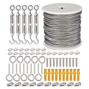 66pz Kit Filo da Giardino Rivestito in PVC per Piante di Supporto Glicine e Kit Filo Immagine - Foto 1 di 8