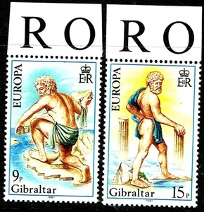 GIBRALTAR.1981. EUROPA. PAIR WITH TOP. TAB.MNH. AS IS SEE SCAN. - Picture 1 of 1