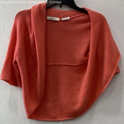 NWT Neiman Marcus Women's Pink Short Sleeve Open Front Cardigan Sweater Size S - Image 1 of 3