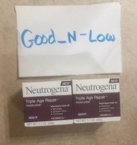 Neutrogena Triple Edad Hidratante Reparador Noche 1.7oz Hexinol Nuevo En Caja Paquete de 2 Foto 1 de 1