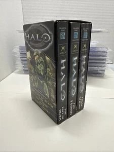 Halo Books 1-3 The Flood First Strike The Fall of Reach Box Set 3 Volumes XBOX - Picture 1 of 16
